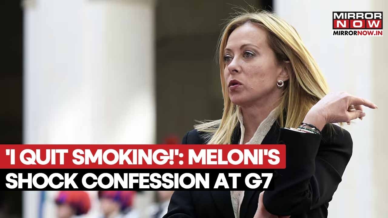 Джорджия Мелони поделилась личным достижением во время саммита G7, заявив: &laquo;Брось курить месяц на...