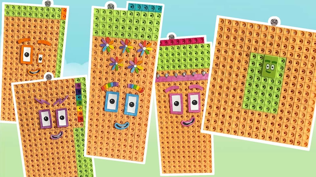 The Numberblocks Mathlink Cubes 240-249 | Giant Numberblocks | Number Factors For Kids