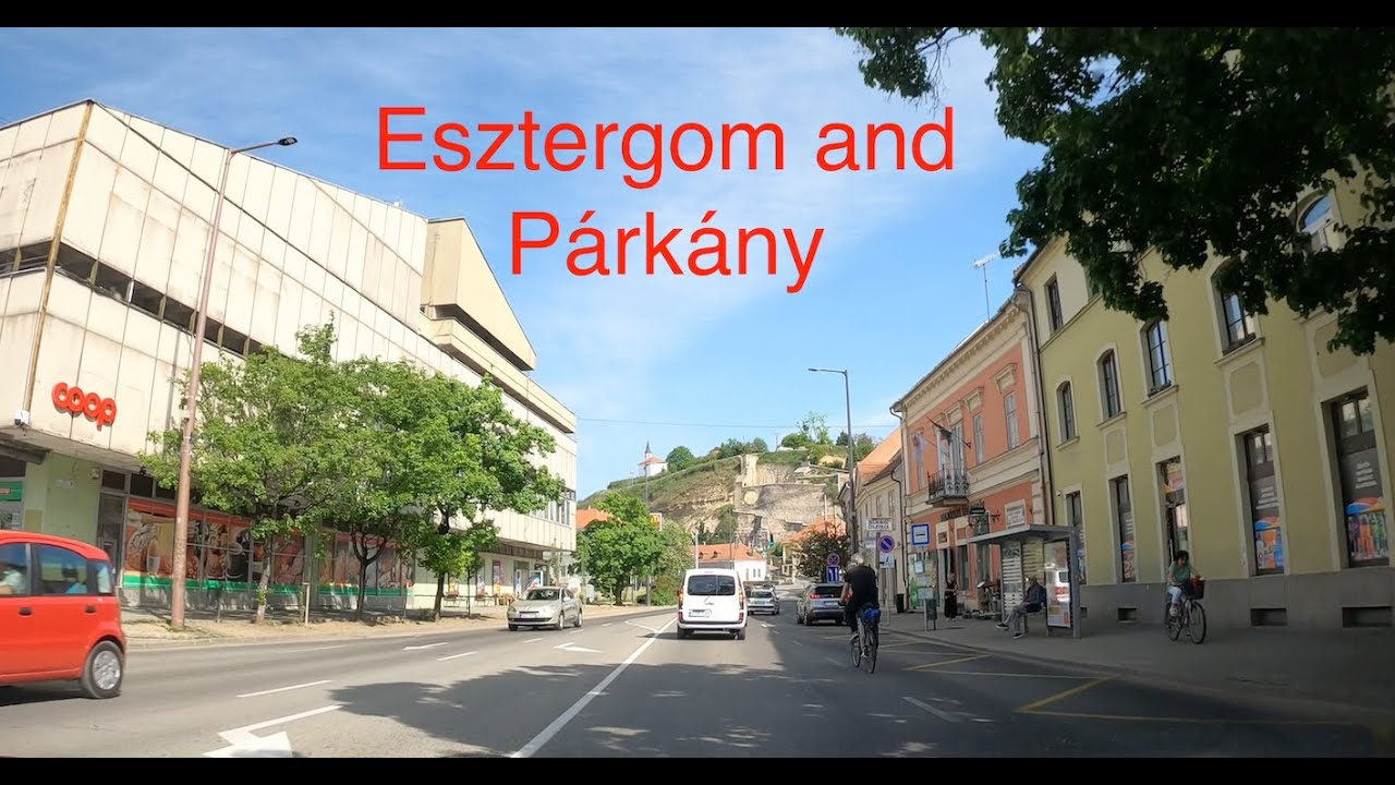 Driving in Esztergom and Párkány (4K)