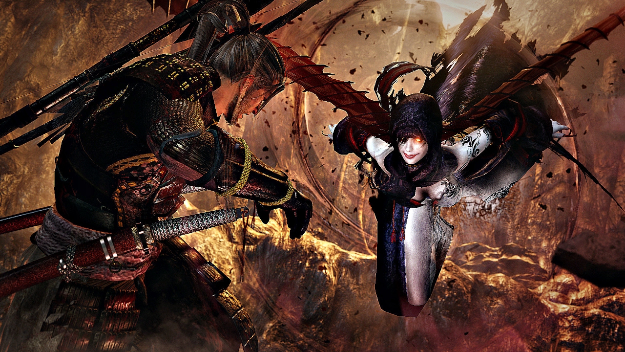 Nioh - Hino-enma Boss Fight [1080P 60FPS] PS4 PRO
