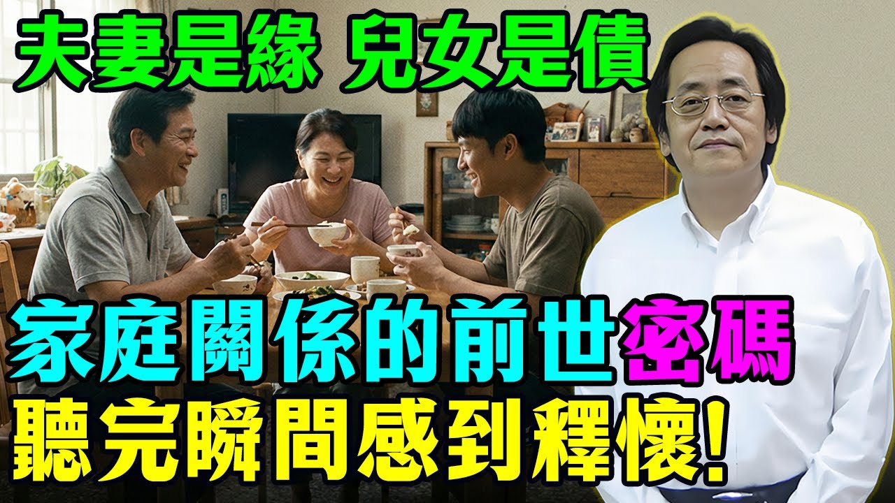 倪海廈：為什麼說「夫妻是緣，兒女是債」？倪師揭秘家庭關係的前世密碼，看完瞬間釋懷！