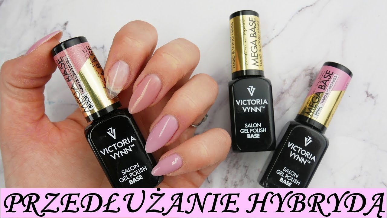 Jak przedłużać hybrydą na szablonie? Victoria vynn Mega base- Lakierowniczka