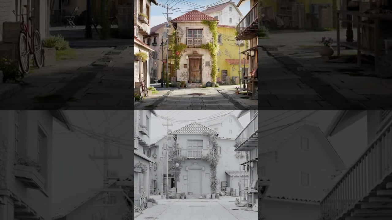 Creating a Street Environment in Blender 4.3 | #blender #blender3d