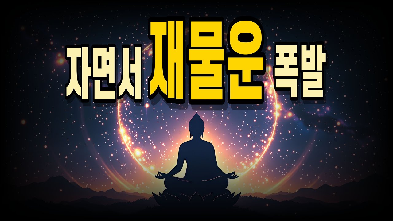 부처님 우주 명상 3시간 & 528Hz 재물운 수면 음악
