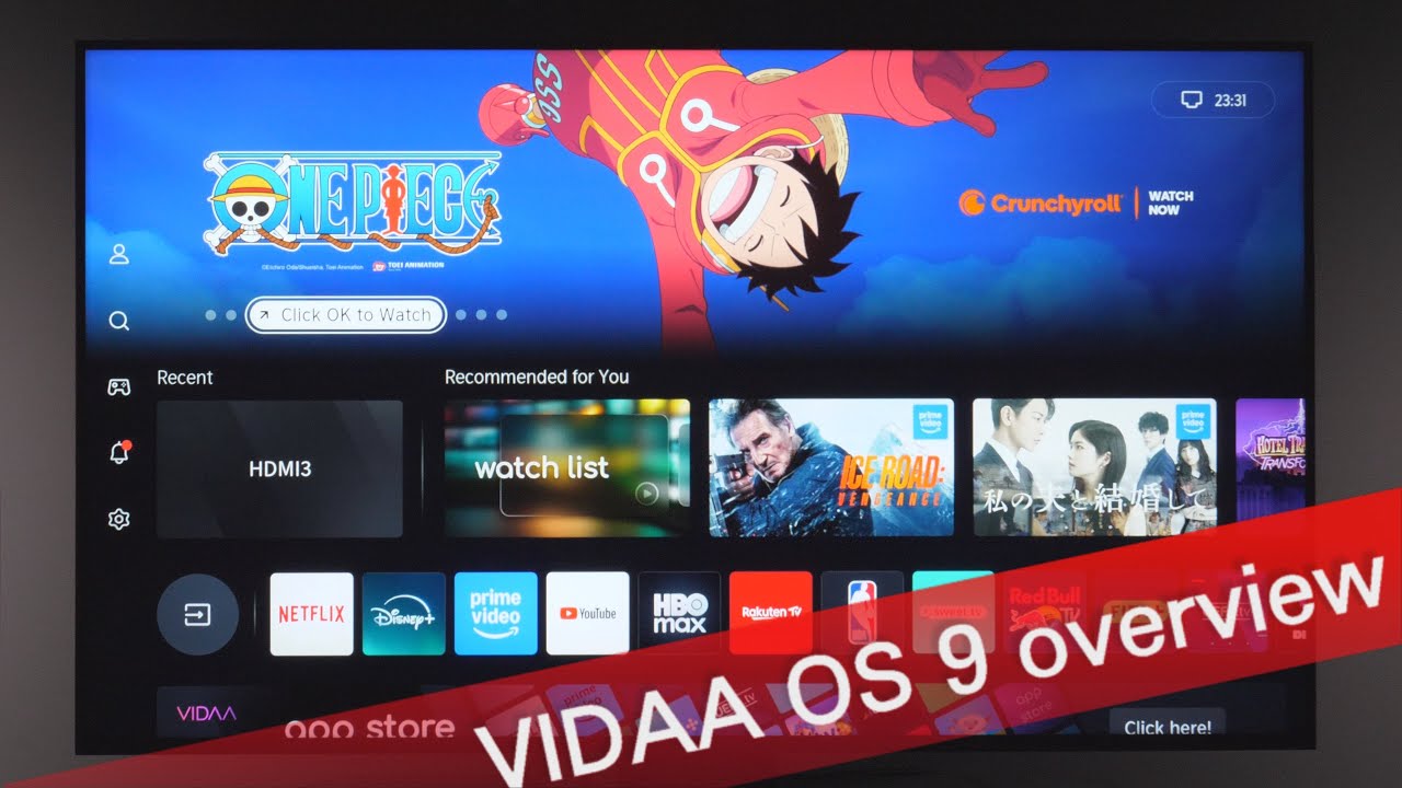 Демо-версия VIDAA OS 9 на телевизоре Hisense U8Q