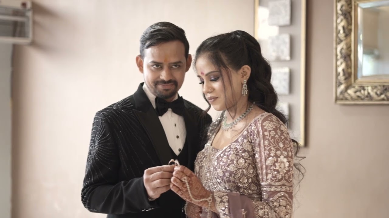 Bride Komal & Abhishek #ring#ceremony#my#shoot#@shagunphotography7260