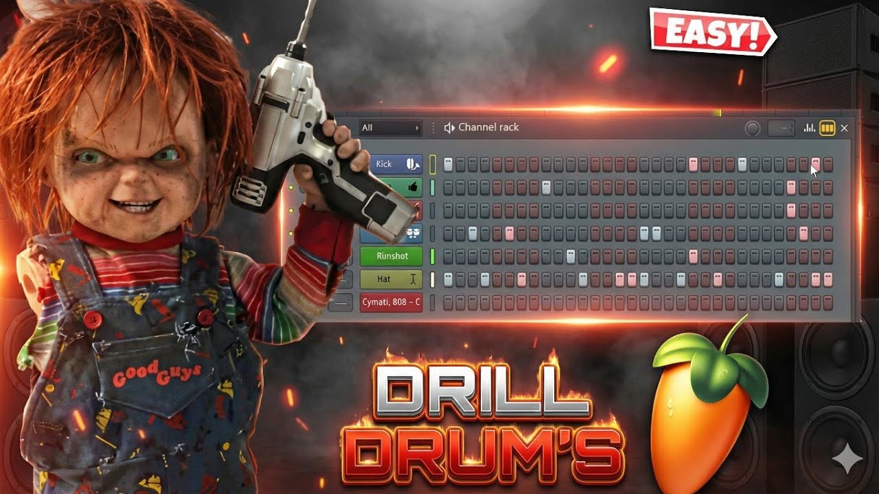 How to Make Drill Drums in FL Studio 🔪 | Beginner Tutorial (Hindi)