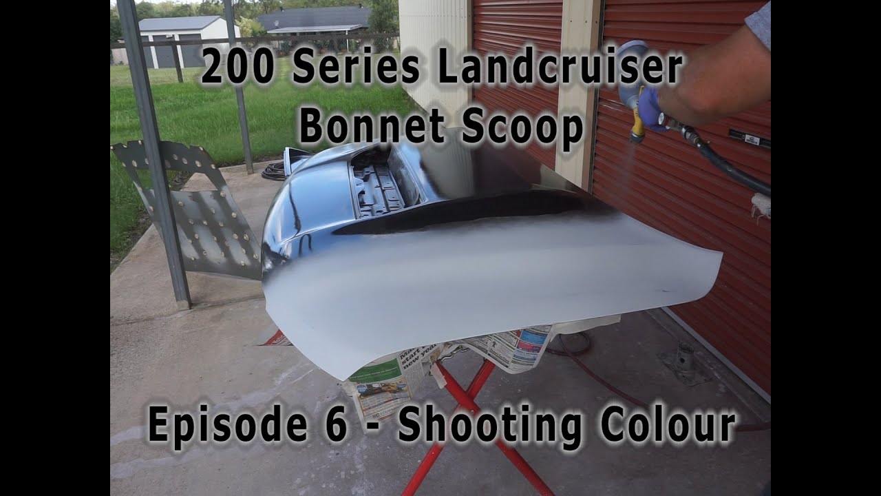 Toyota Landcruiser 200 Series Bonnet (hood) Scoop Installation using a 79 Series Donar Scoop - Ep 6