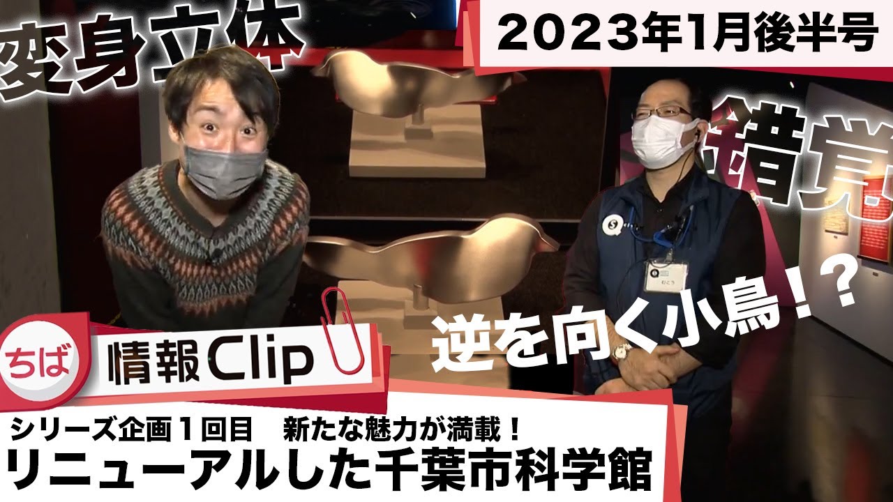 【千葉市科学館がリニューアル！①】ちば情報Clip2023年1月後半号