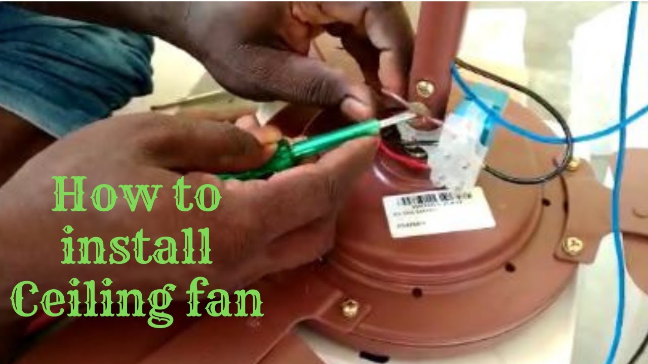 How to install Crompton ceiling fan | Crompton ceiling fan unboxing | Wire connection | Professional
