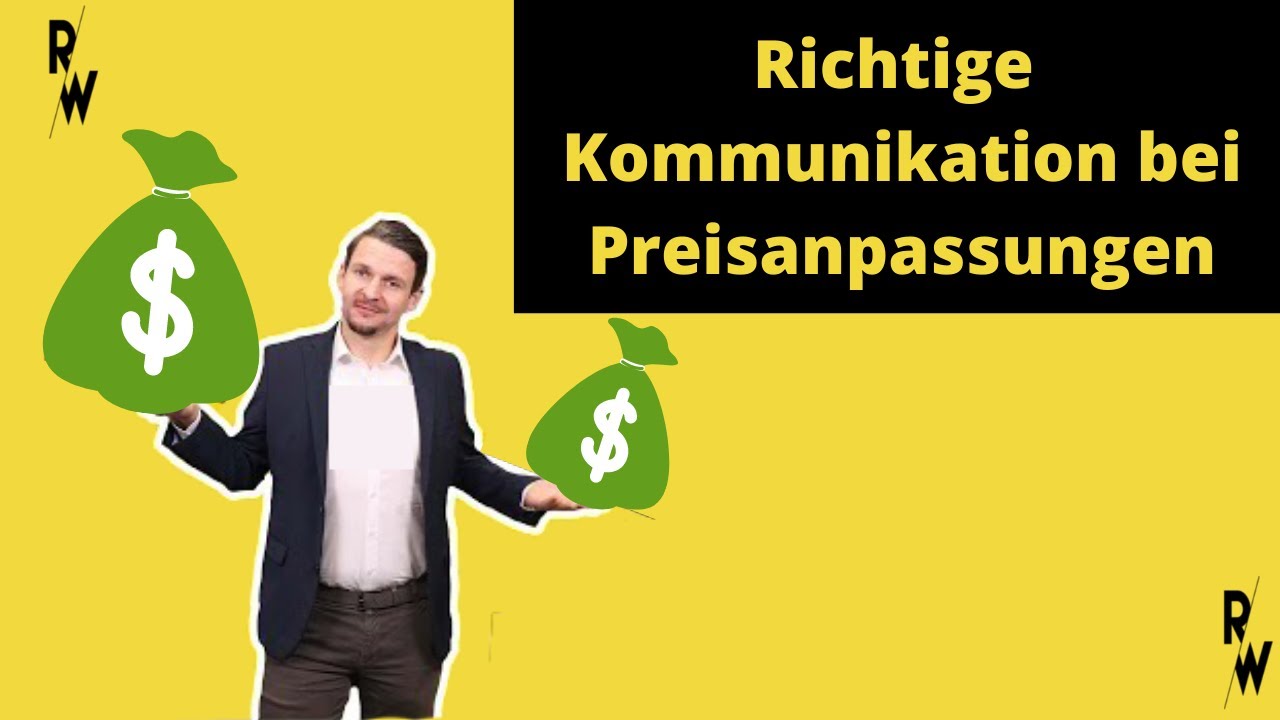 Preisanpassungen optimal an Deine Kunden vermitteln!