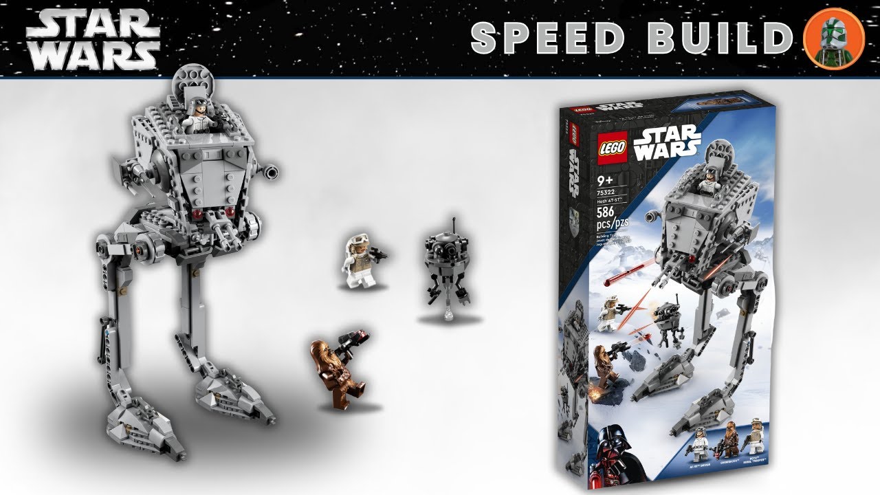 ⚡️ Full Speed Build｜LEGO Star Wars 75322 Hoth AT-ST