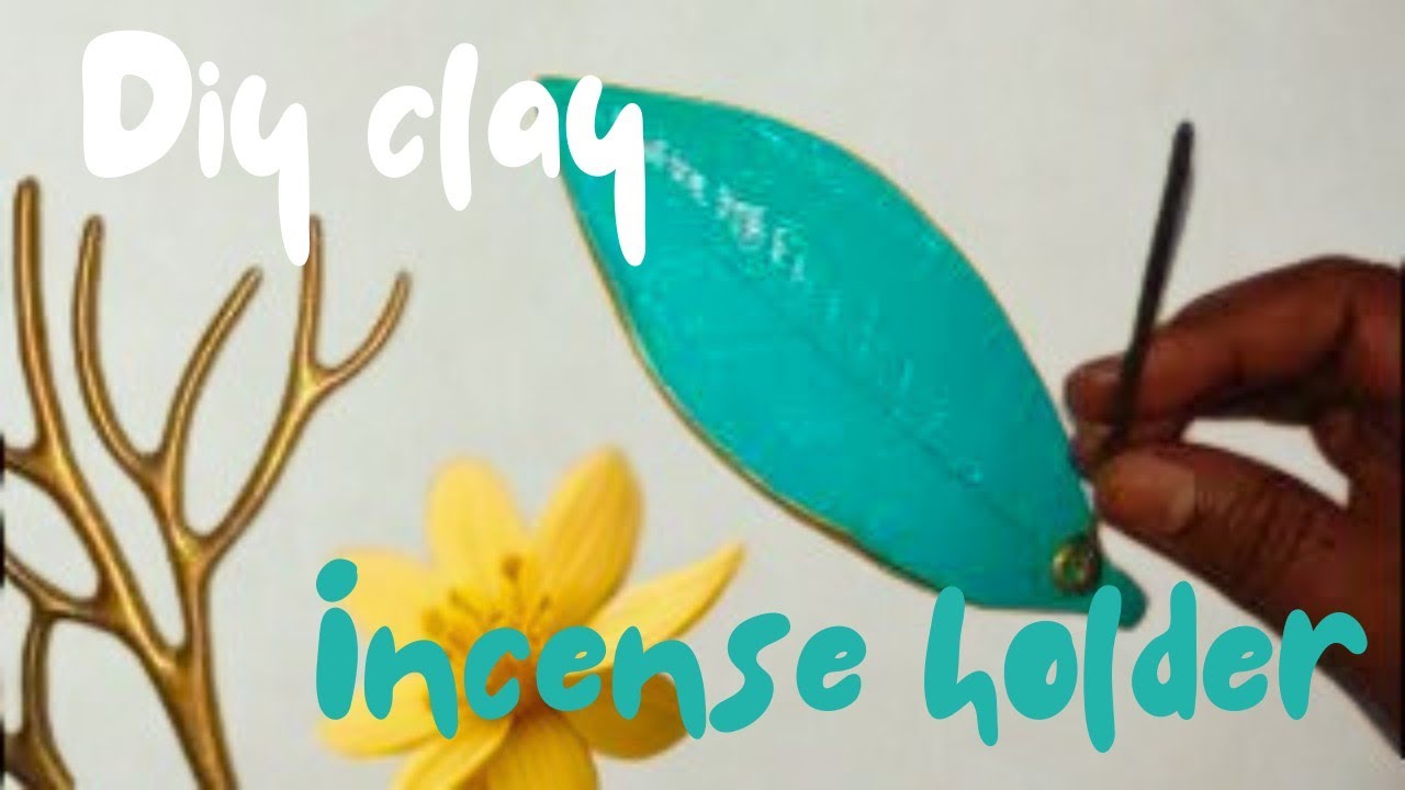 diy clay art craft ideas ..incense holder #diycrafts #claycrafts #claydiy #airdryclay