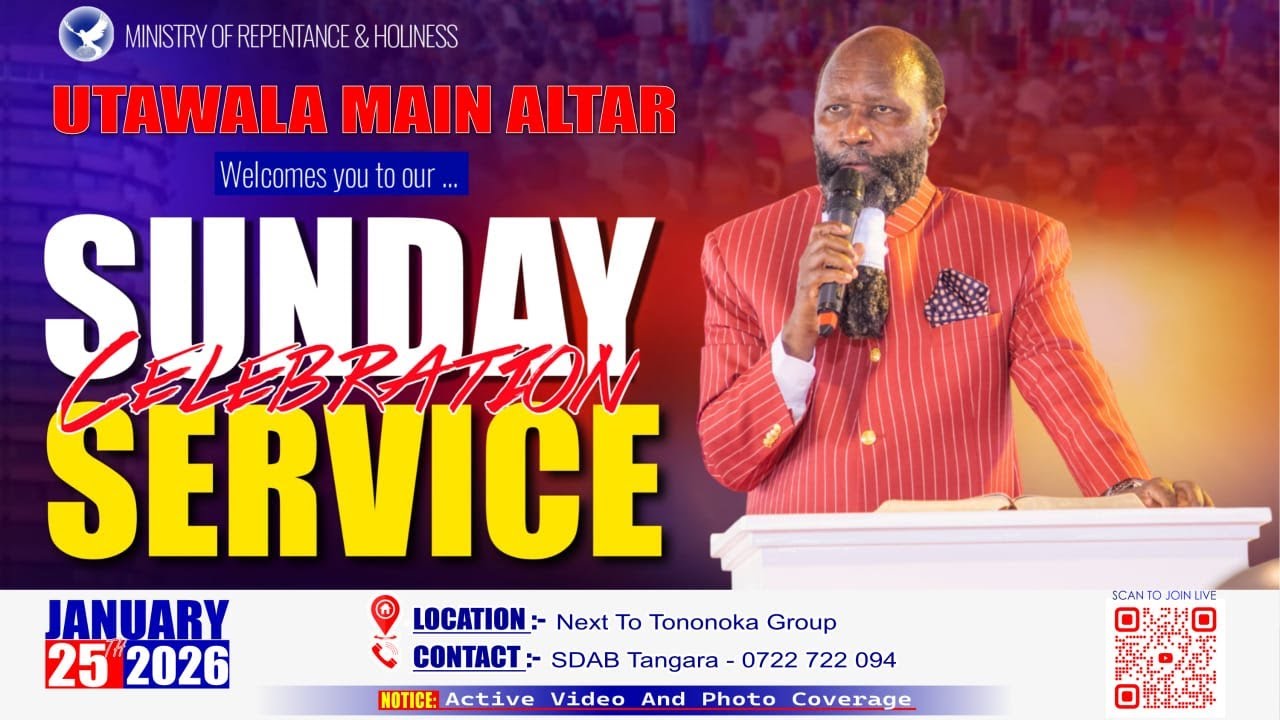UTAWALA MAIN ALTAR SUNDAY SERVICE - JAN 25TH 2026