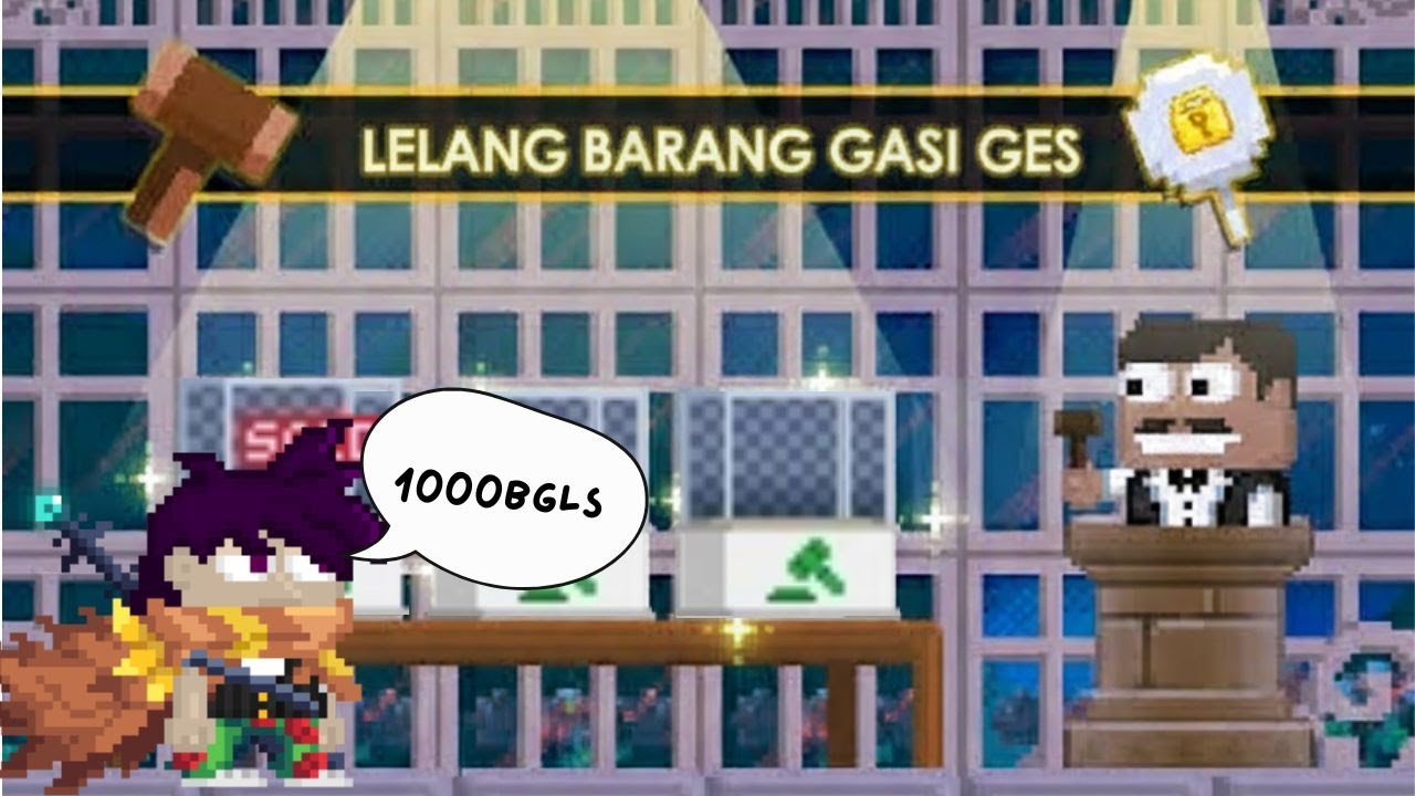 LELANG SANTUY • GROWTOPIA ID | Profitan sekalian chill Bareng ges ☕