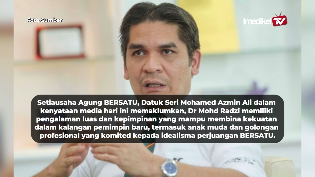 RADZI JIDIN DILANTIK KETUA BERSATU MELAKA | Imedikel TV