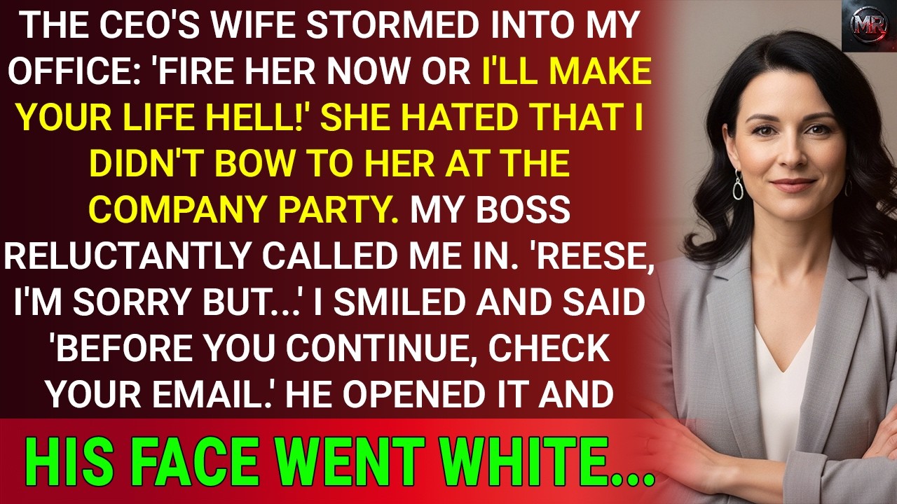 CEO's Wife Demanded I Be Fired for 'Disrespecting' Her—Then She Saw My...