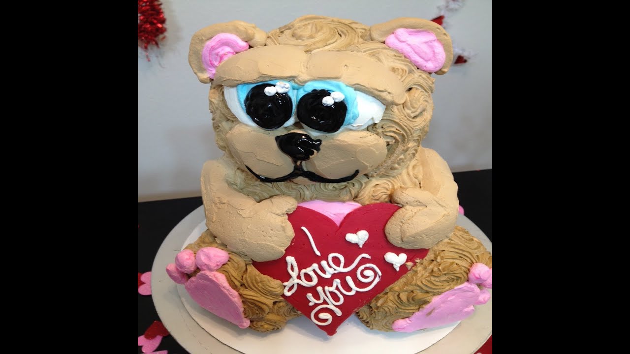 Teddy Bear Cake in Butter Cream- Cake Decorating- How to
