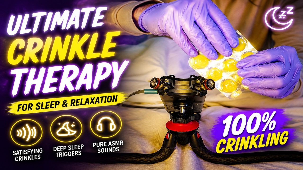 Ultimate Crinkle Therapy for Sleep & Relaxation | ASMR 100% Crinkling