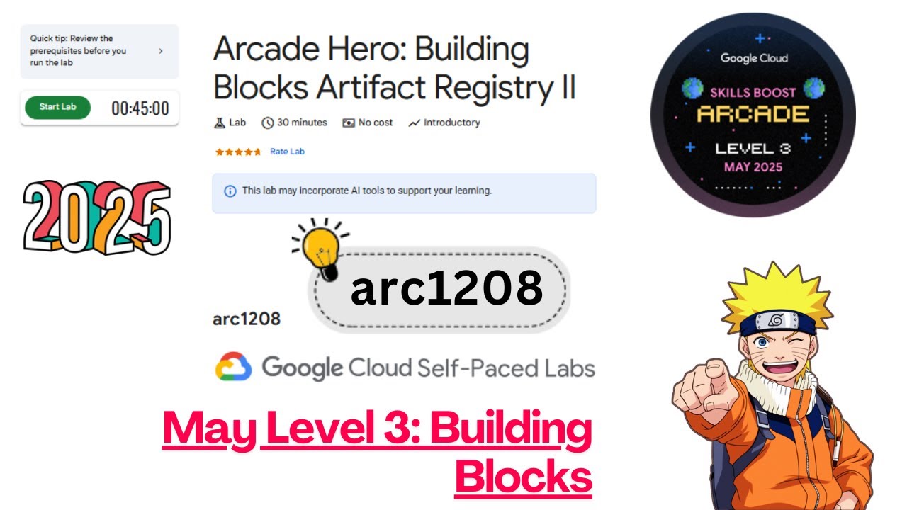 Arcade Hero: Building Blocks Artifact Registry II [2025] | arc1208 | Lab Solution #arcade #qwiklab