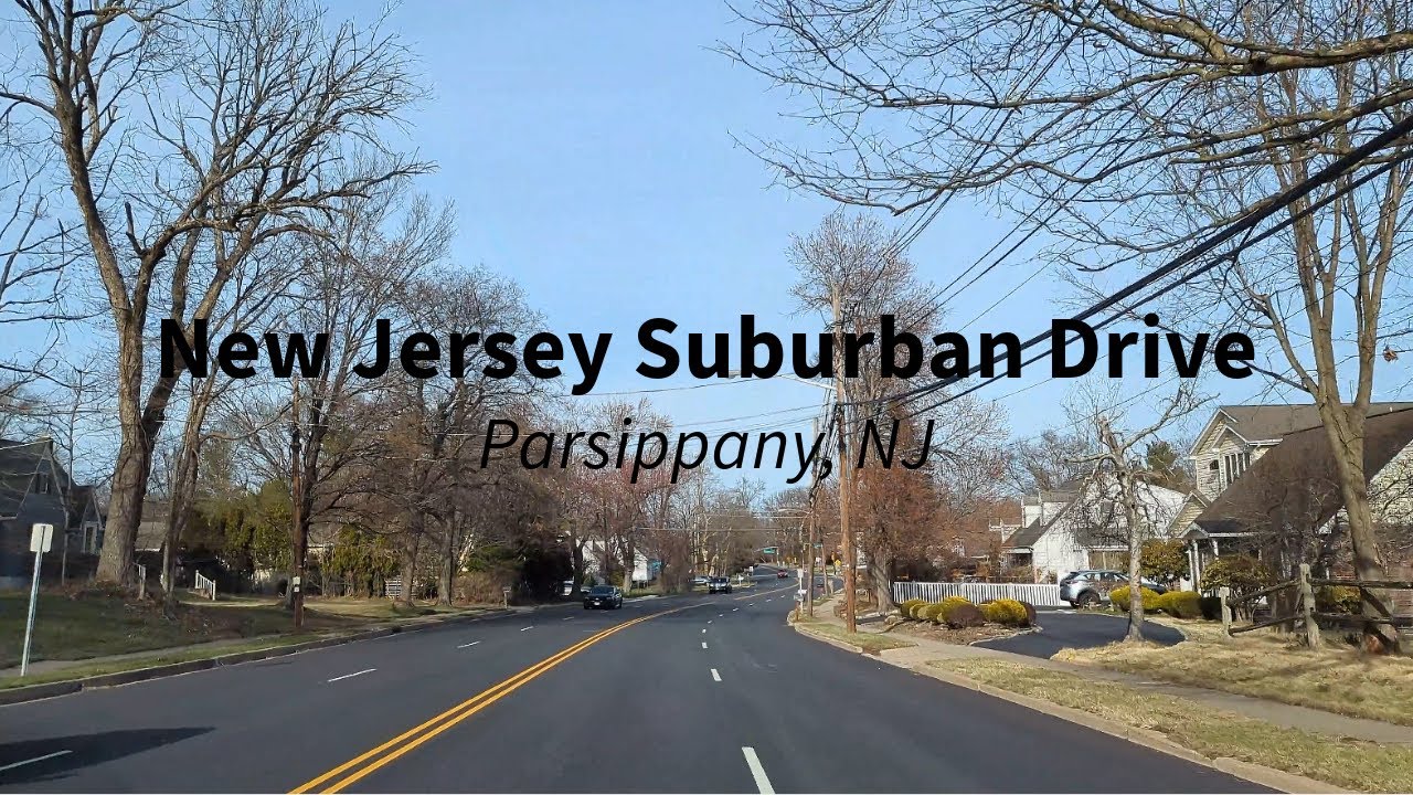 New Jersey Suburban Drive [4K] - Parsippany (Morris County)