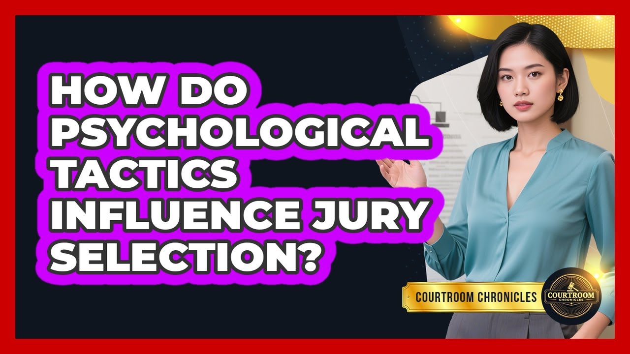 How Do Psychological Tactics Influence Jury Selection? - Courtroom Chronicles