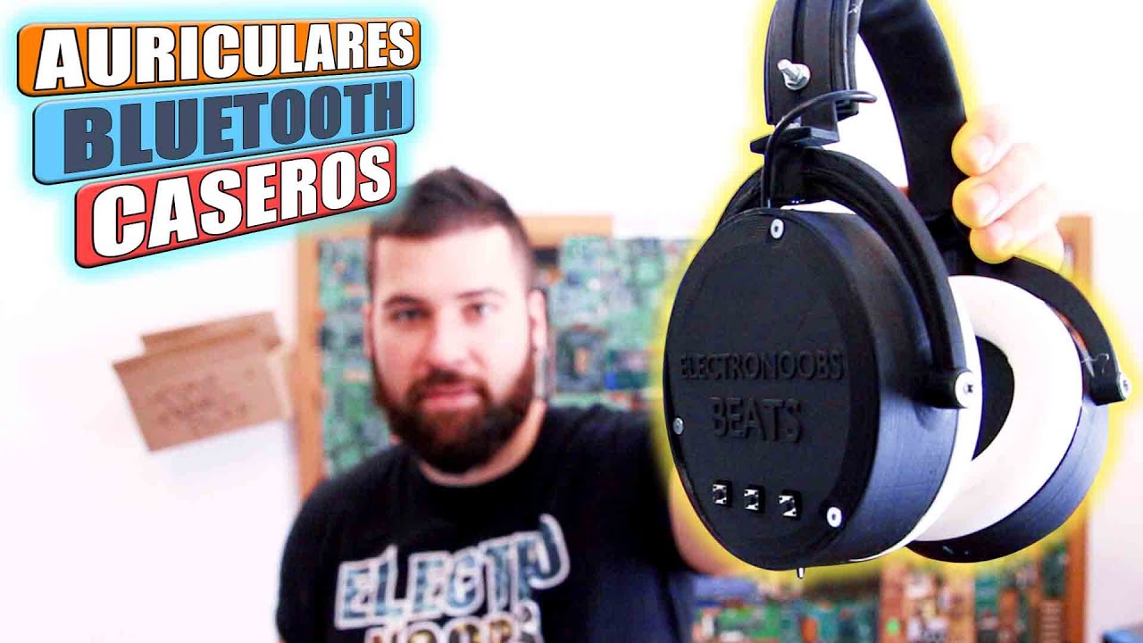 Auriculares Bluetooth Caseros Impresos 3D y Recargables