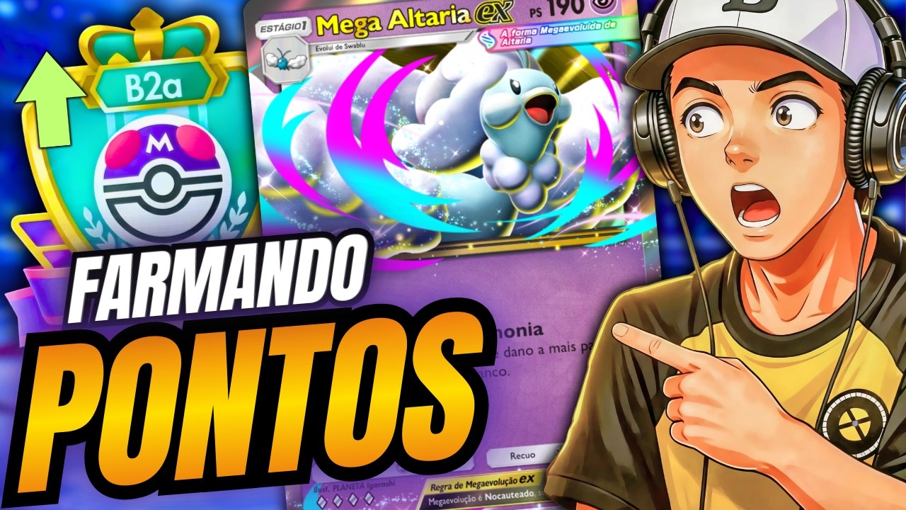 Ranqueada modo EASY? Mega Altaria DOMINA o META | Pokémon TCG Pocket