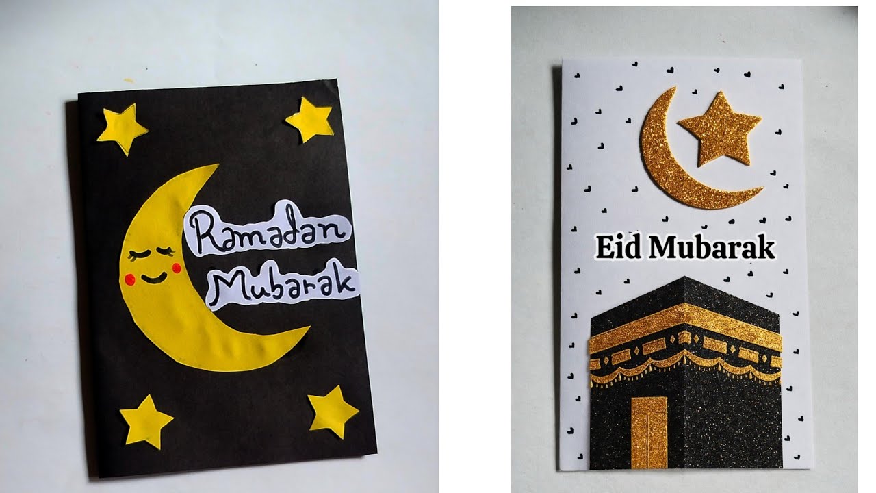 Eid mubarak  card/Eid Mubarak Greeting Card/Easy & Beautiful Eid Card | How to Make Ramadan Card