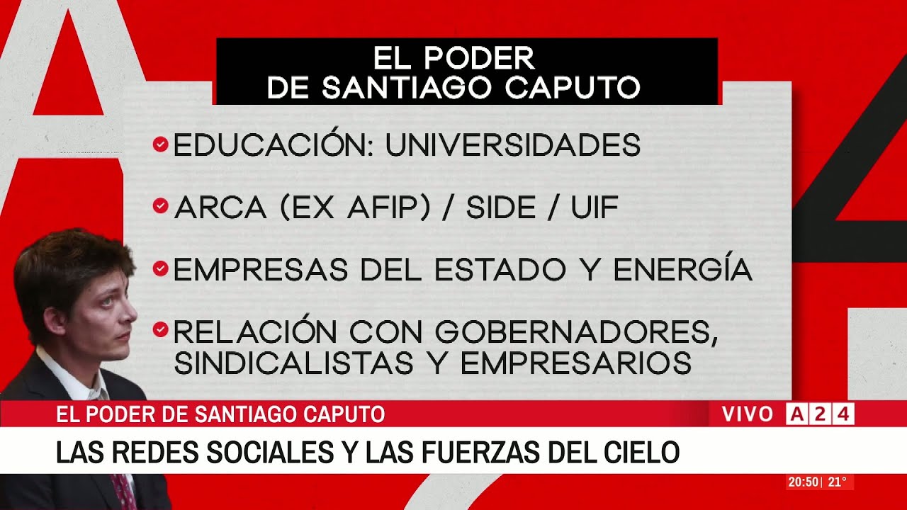 🔴ESTE ES EL PODER DE SANTIAGO CAPUTO: LAS REDES SOCIALES Y LAS FUERZAS DEL CIELO