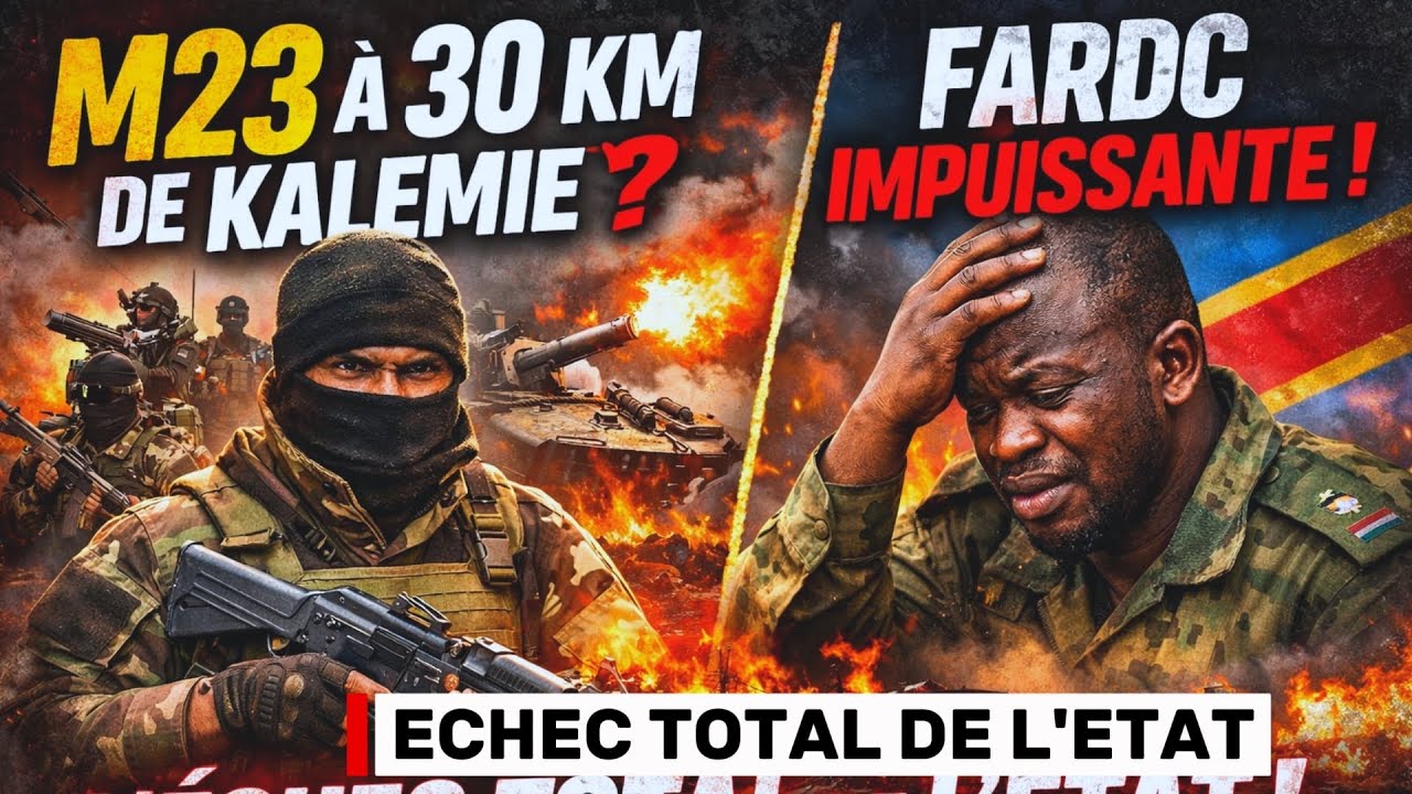 AFCM23 A 30KM DE KALEMIE, LES FARDC DEPOSENT LES ARMES ET FUIENT
