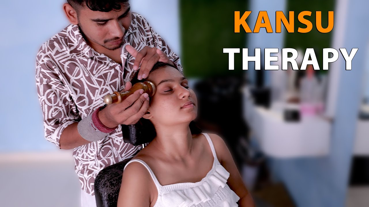  ASMR Sleep Kansu Therapy 😴 | Young Barber Relaxing Massage for Deep Sleep