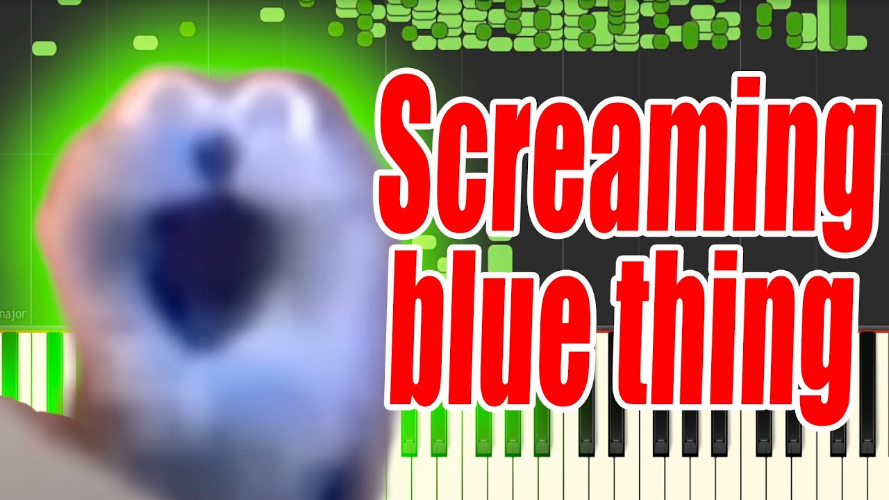 Screaming blue thing but it's MIDI (Auditory Illusion) | Screaming blue thing Piano sound