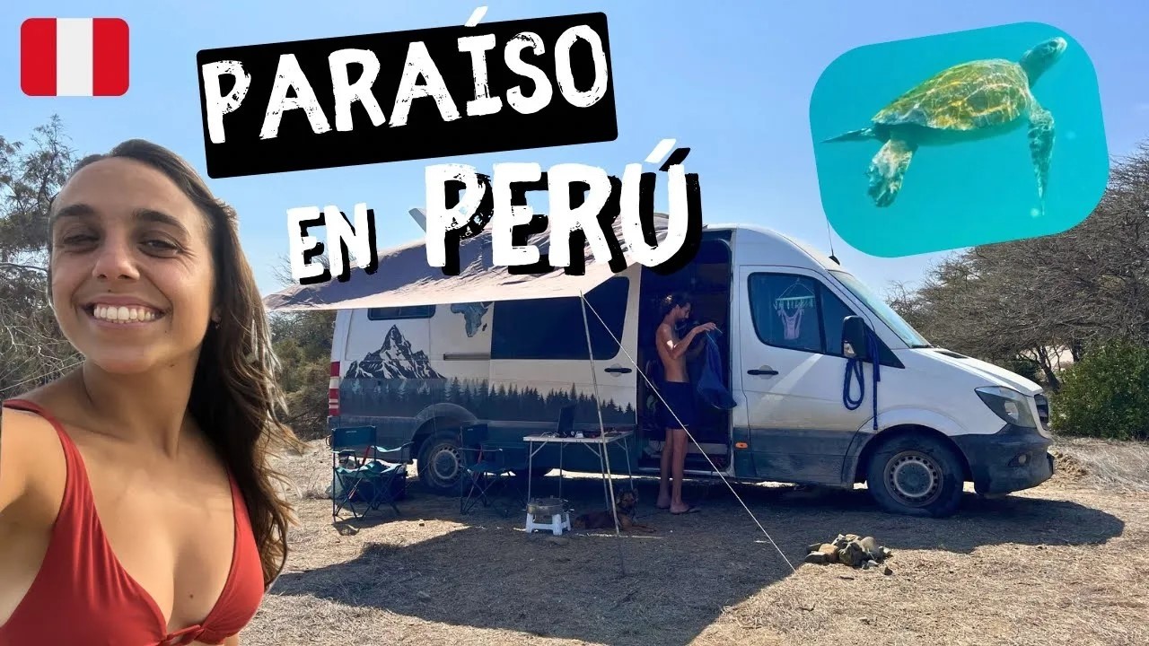 😍 Lo encontramos! La PLAYA más LINDA de PERÚ y no hay NADIE!! Viviríamos en este lugar ☀️
