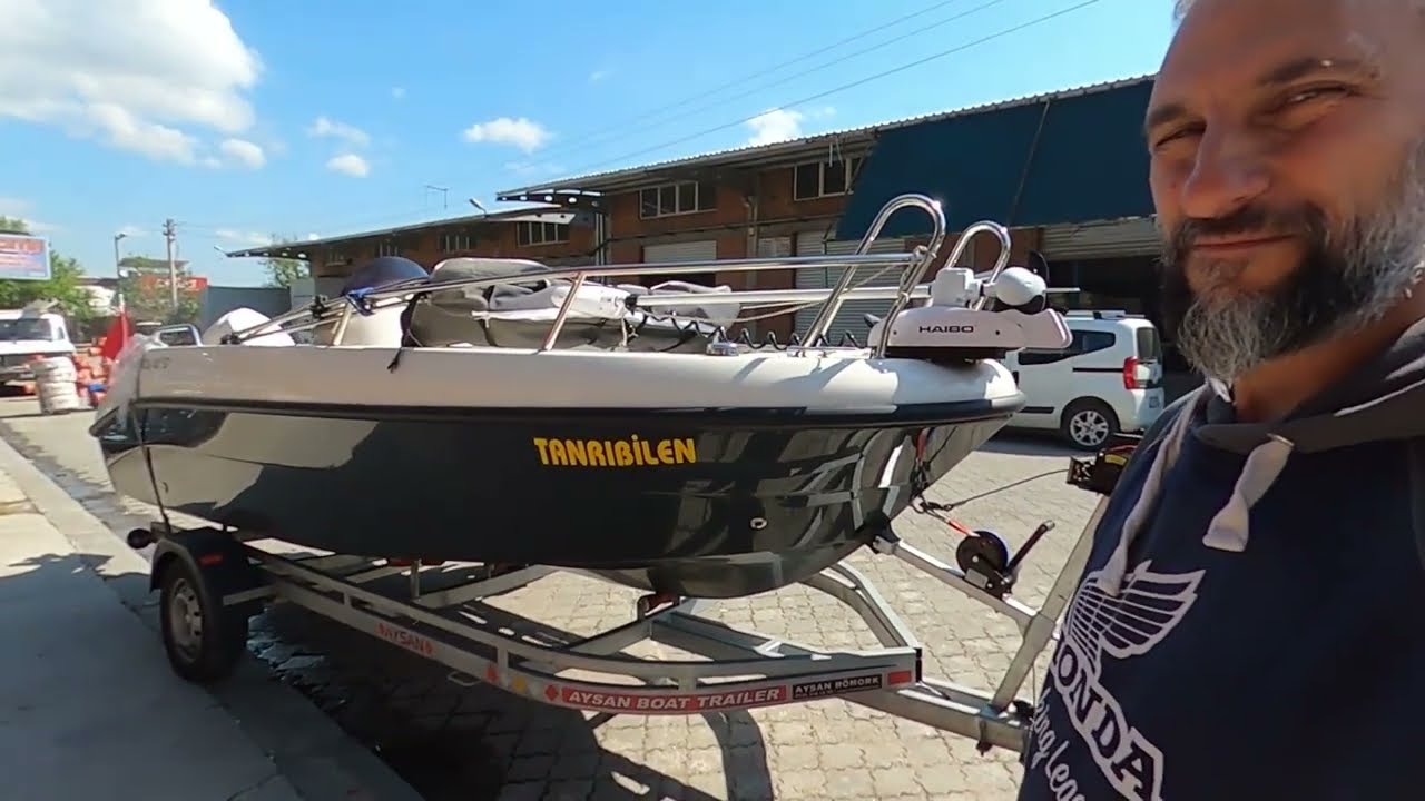Tekne Römorkuna Elektrikli Vinç Bağlama #boat #treyler #römork