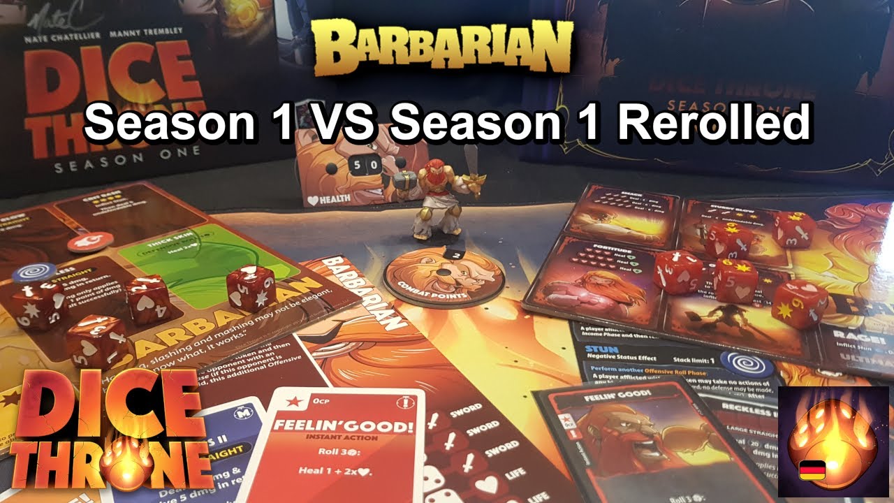 Dice Throne - Season 1 vs. Season 1 Rerolled - 1/6 - Barbarian