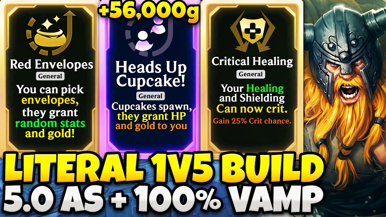 Literal 1v5 Build: 5.0 Attack Speed + 100% Lifesteal = Unkillable Olaf | ARAM Mayhem