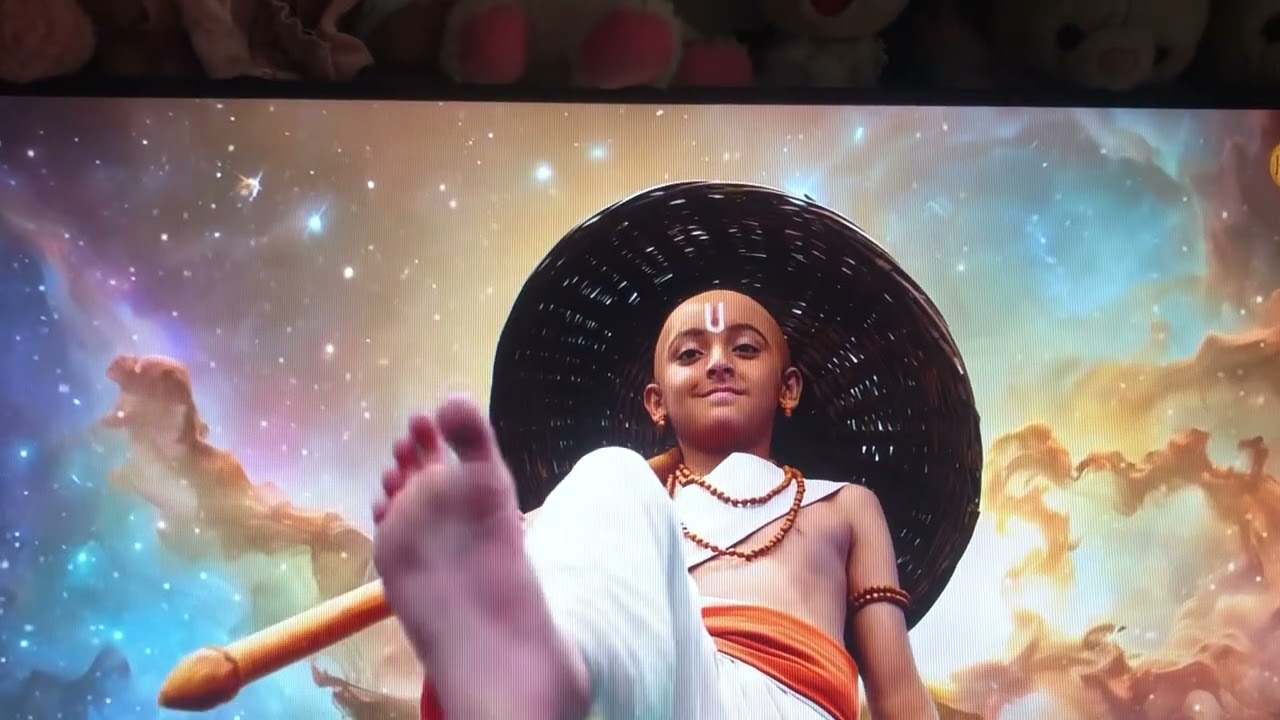 Yuvan Thakkar as Vishnuji’s Waman Avatar @HariOmApp  Jai Mahalaxmi 1st Pag Bhoomi
