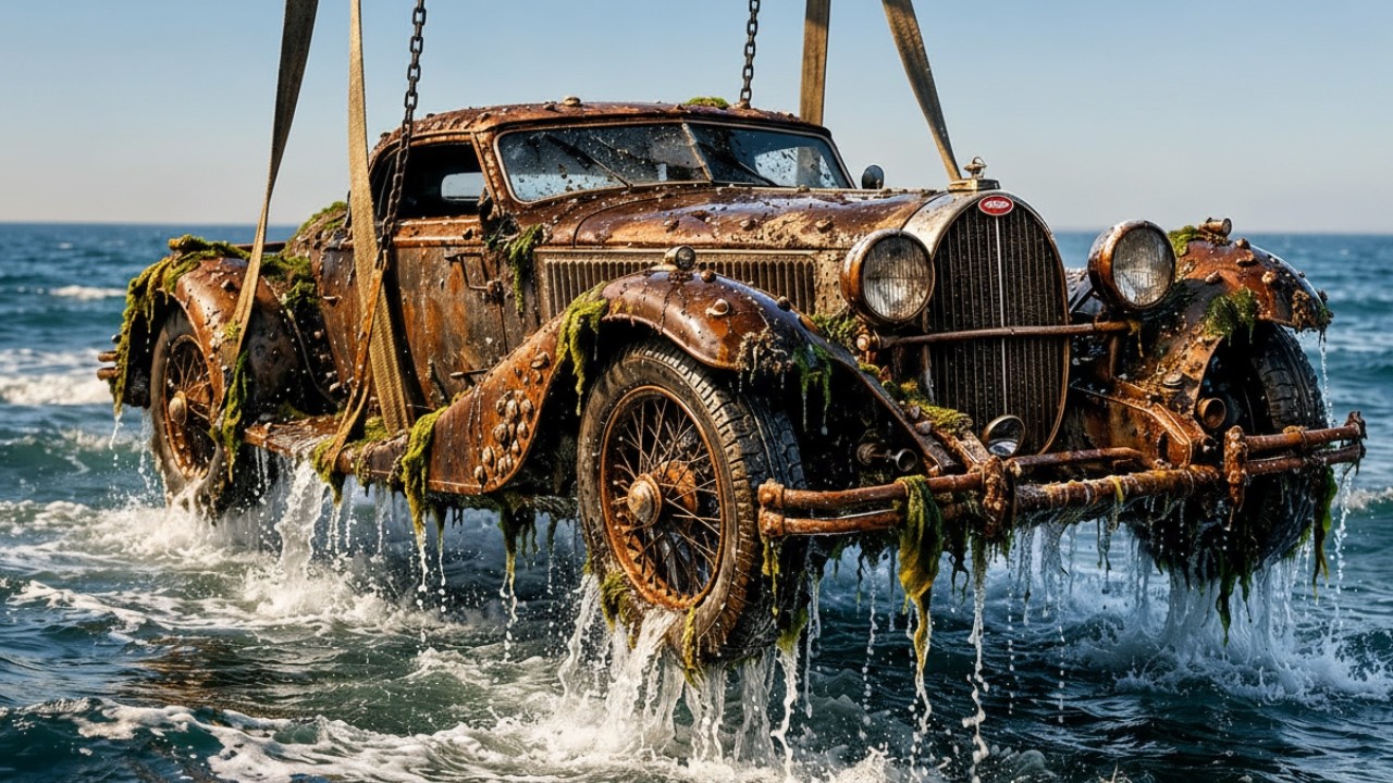 Lost for Years Underwater… Can This 1930 Bugatti Be Restored?
