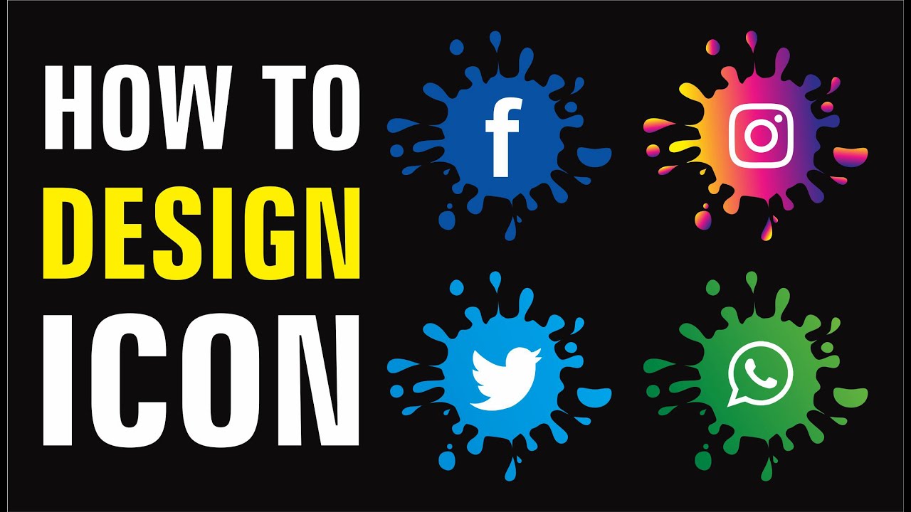 Learn CorelDRAW : Very Easy Steps To Better #ICON Design | Ink Splash Vector | Best Tips & Tricks |