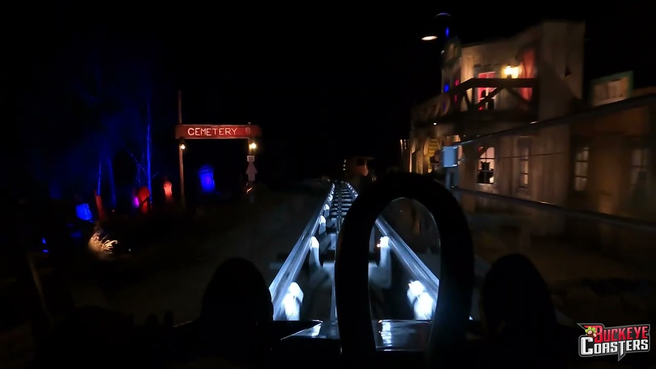 Lost Mine Mountain Coaster - Night POV, Pigeon Forge (03APR24)