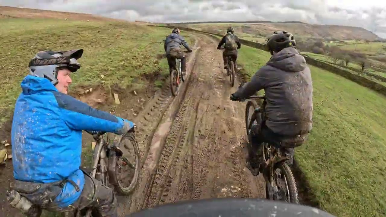 Peaks ride with the rides group on the mondraker 
