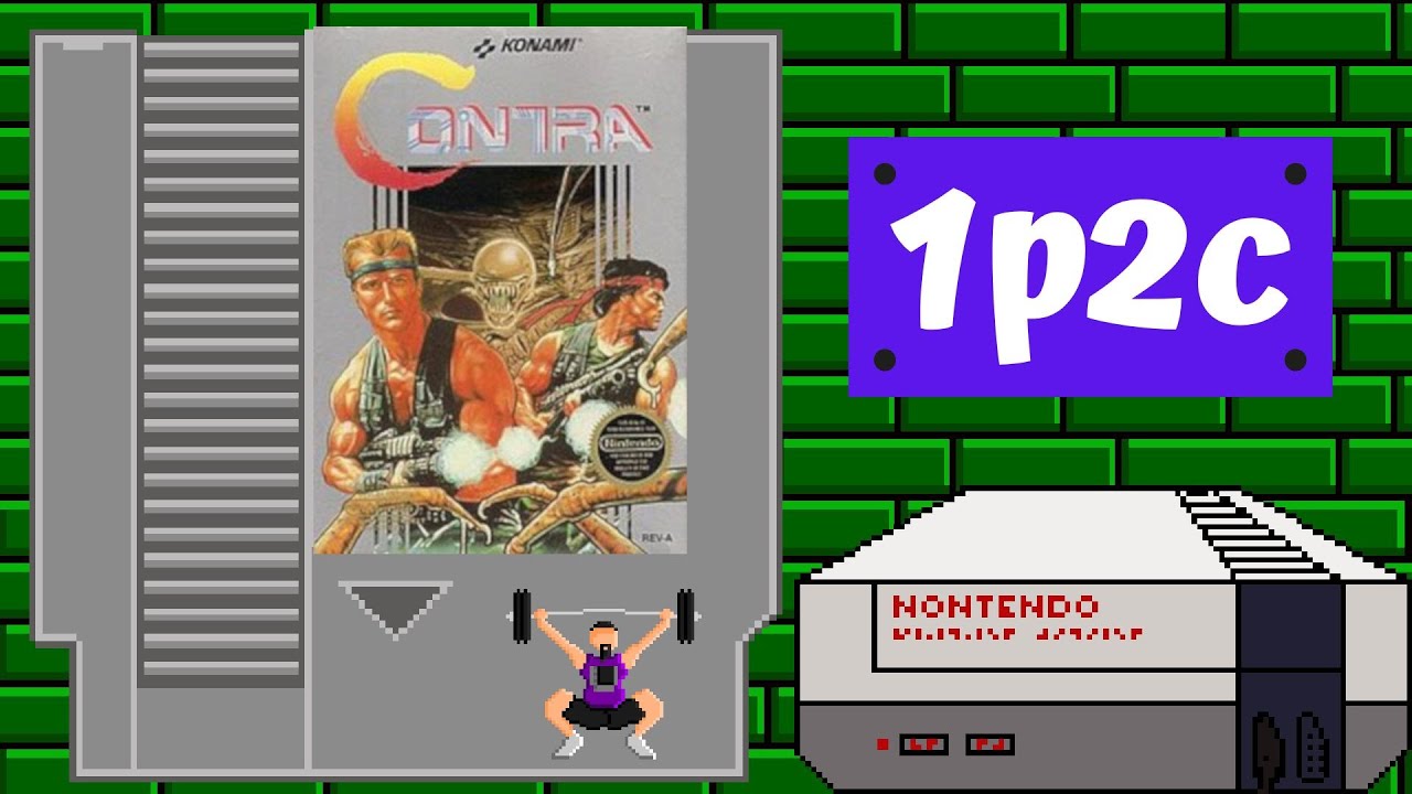 Contra -  1 player 2 controllers