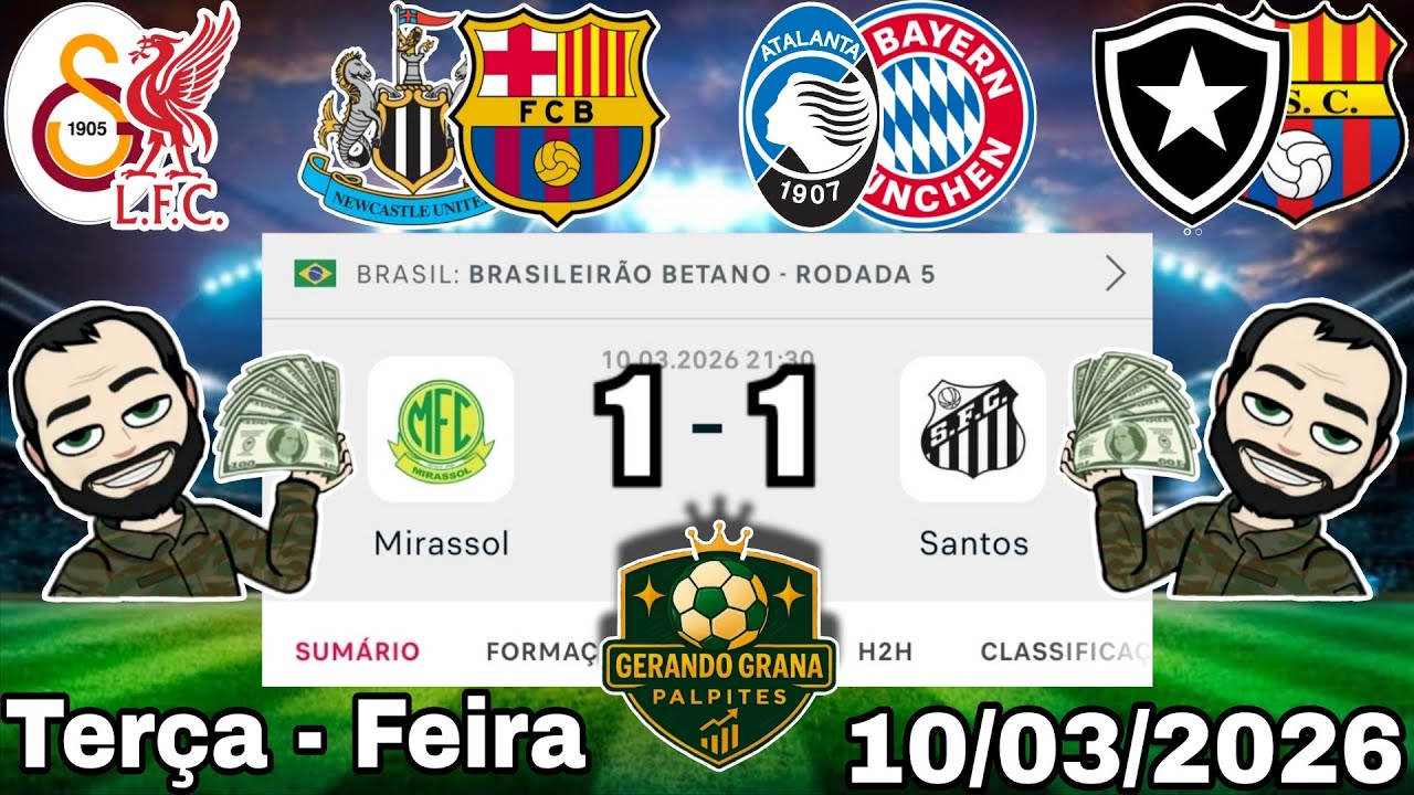 PALPITES DE FUTEBOL PARA HOJE 10 03 2026 TERÇA - FEIRA COM PLACARES EXATOS, BILHETE PRONTO + ZEBRA