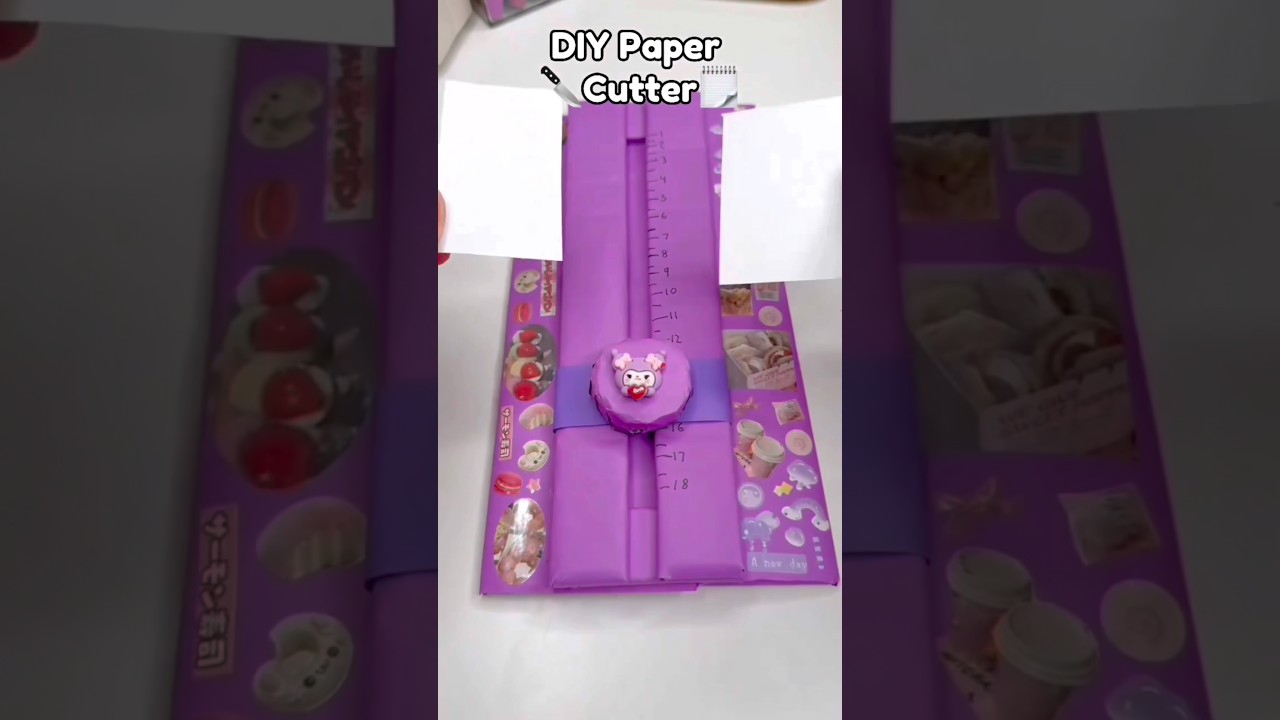 🗒️DIY Paper Cutter🔪!? #diycrafts #cutecrafts #papercraft #diy #crafts