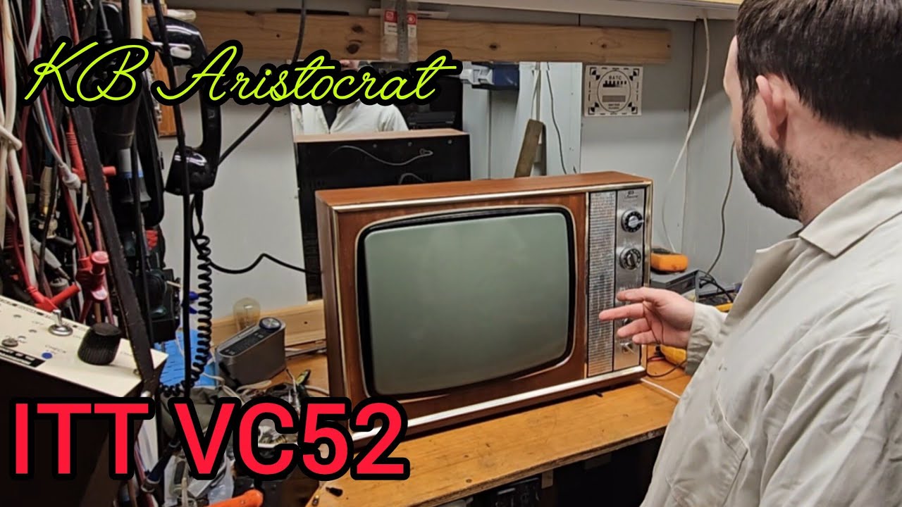 ITT VC52. Винтажный двухформатный телевизор.