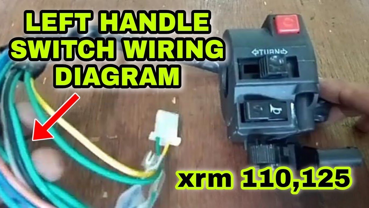 ANO ANG COLOR CODING AT FUNCTION NG WIRES SA LEFT HANDLE SWITCH NG XRM 110,125 @rdworksideas