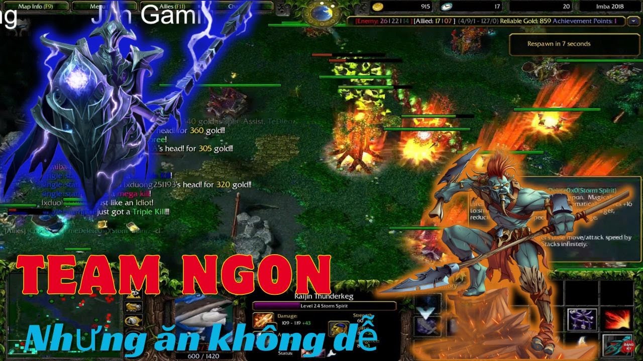 Dota Imba : Team ngon chưa chắc đã ăn được hồ - Cùng team ăn hồ