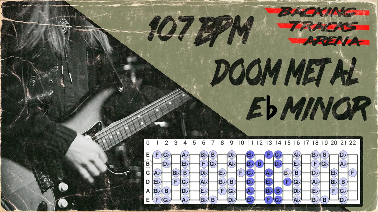 Doom Metal Backing Track | Eb minor 107 BPM