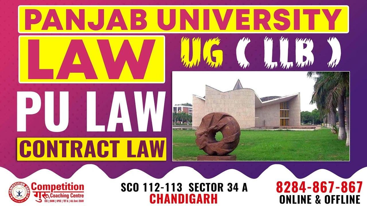 Contract Law| CLAT, LLB| PU LLB Entrance exam Coaching in Chandigarh| PU LAW Entrance